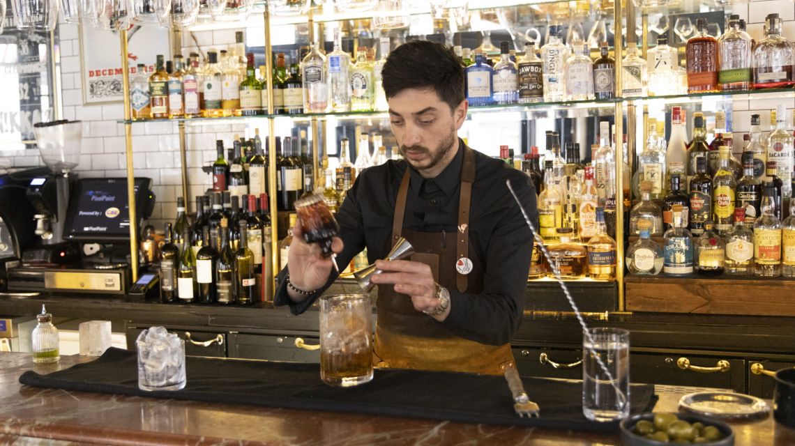 Mixologist at Dublin cocktail bar