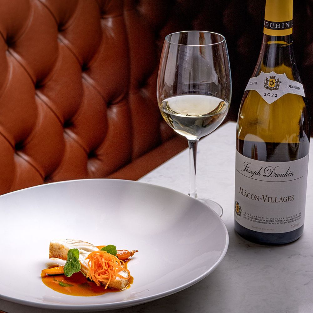 Liam & Harry special - Turbot - Carrot, Sea Buckthorn, Joseph Drouhin Mâcon-Villages, Burgundy, France 2022