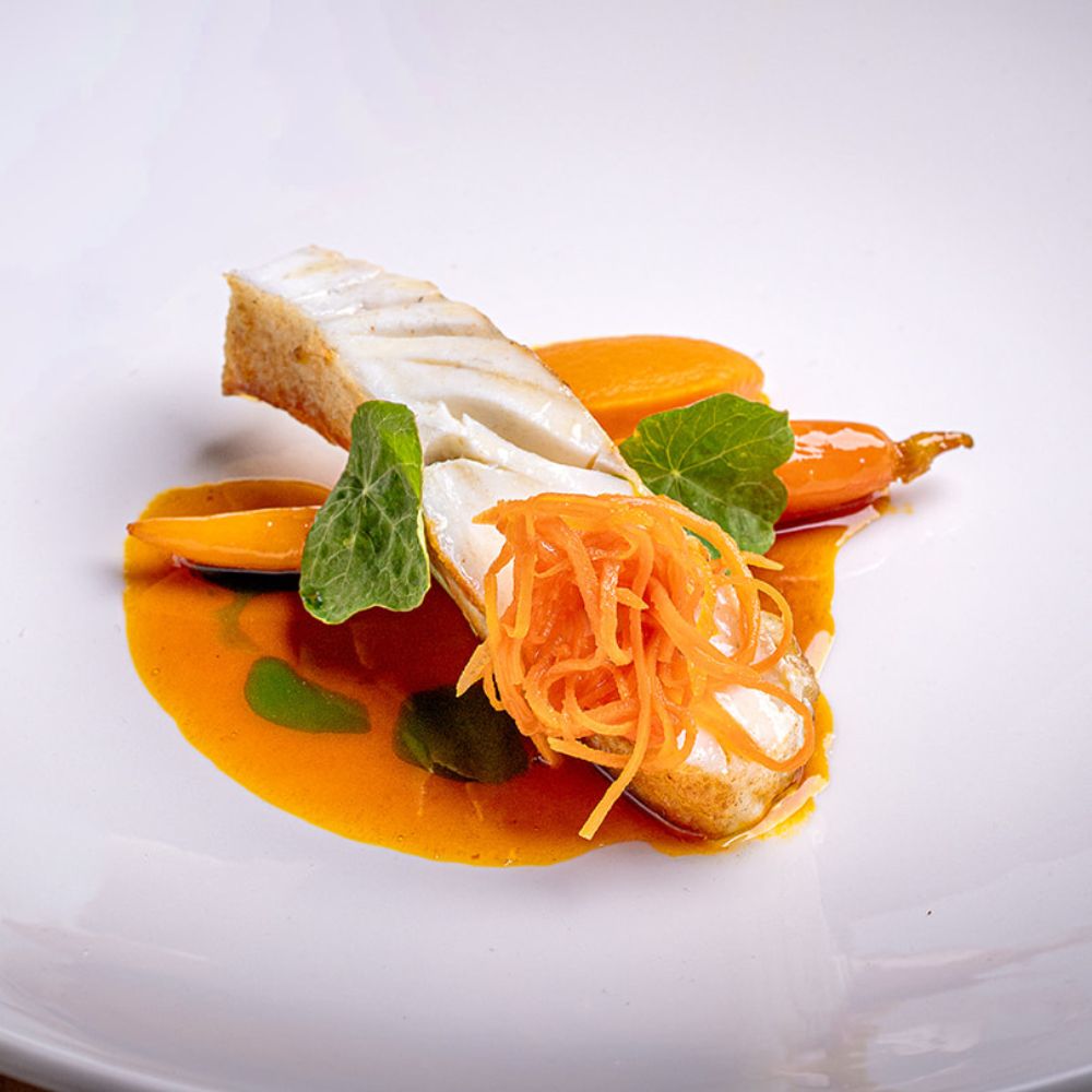 Liam & Harry special - Turbot - Carrot, Sea Buckthorn