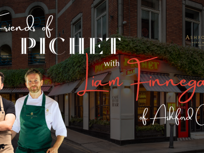 Ashford Castle Head Chef Liam Finnegan is coming to the michellin bib gourmand Pichet for one night only for the exclussive freinds of pichet event.